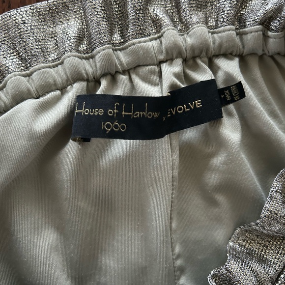 House of Harlow 1960 Tamar Metallic Gold Jogger - Picture 8 of 8